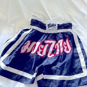 Fairtex kickboxing shorts.